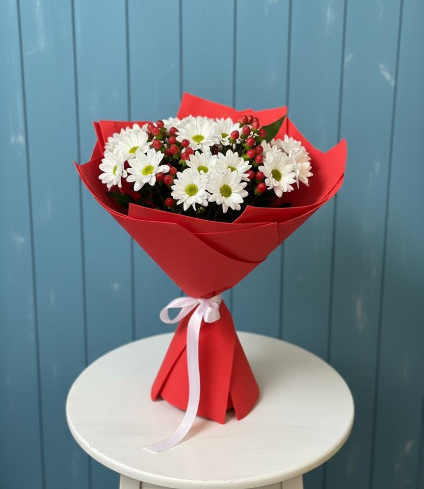 Букет цветов из: Хризантемы в Лимане Ставропольского края