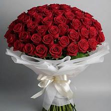 Букет 101 Красная роза Блэк Мэджик в Лимане Ставропольского края