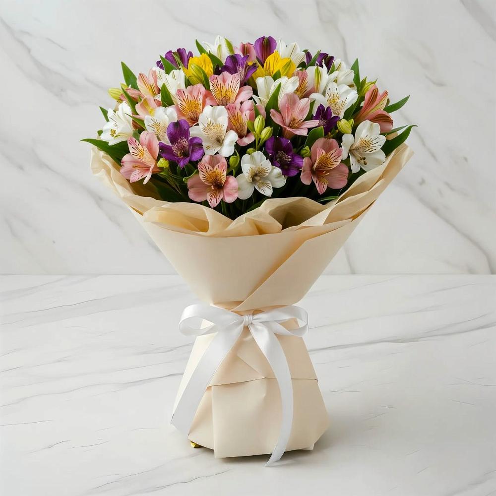 Букет цветов из: Альстромерии в Лимане Ставропольского края