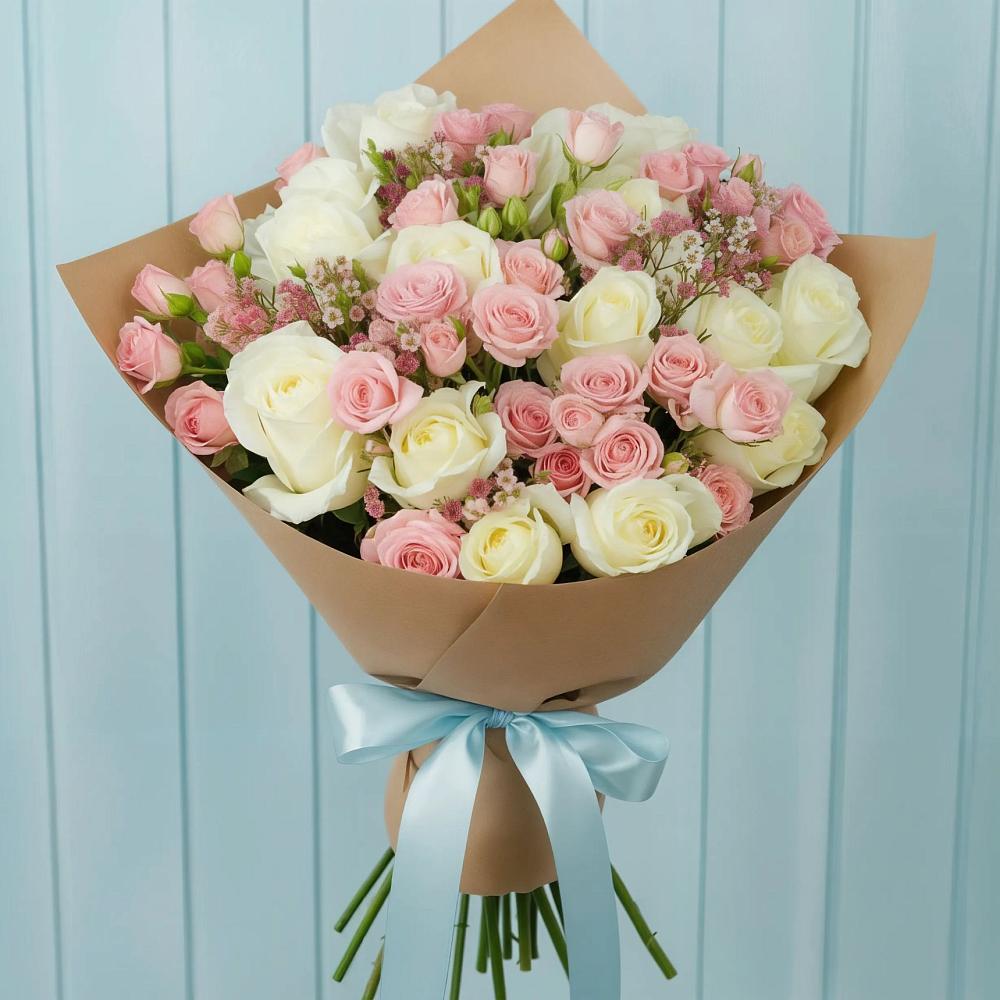 Букет цветов из: Розы в Лимане Ставропольского края