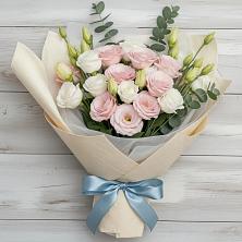 Букет цветов из:  Лизиантусы в Лимане Ставропольского края