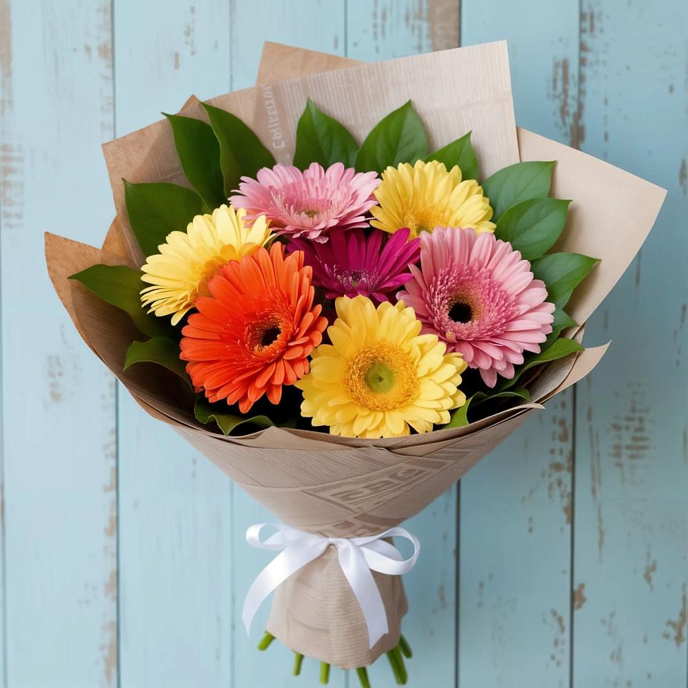 Букет цветов из: Герберы в Лимане Ставропольского края