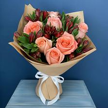 Букет цветов из:  Розы и Альстромерии в Лимане Ставропольского края