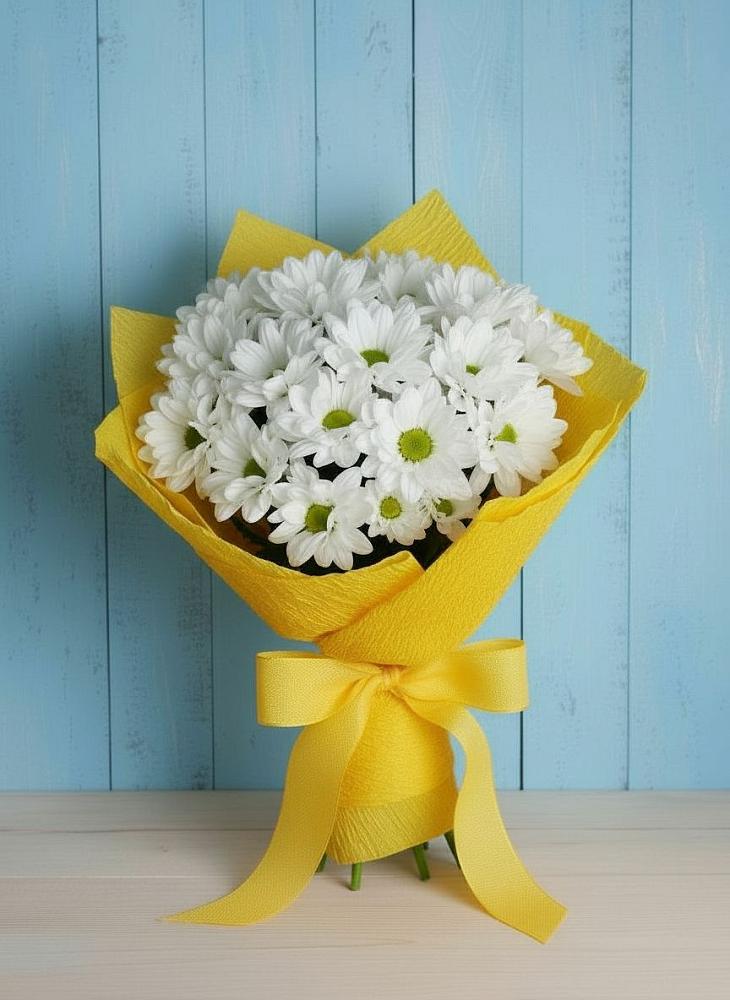 Букет цветов из: Хризантемы в Лимане Ставропольского края
