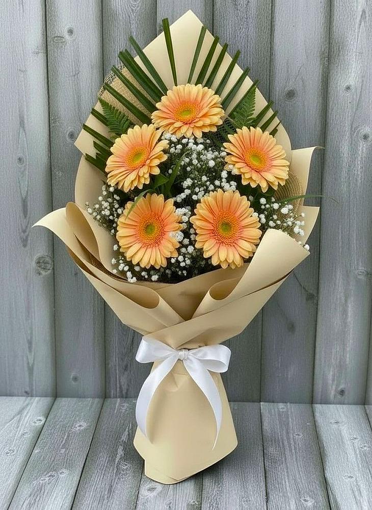 Букет цветов из: Герберы в Лимане Ставропольского края