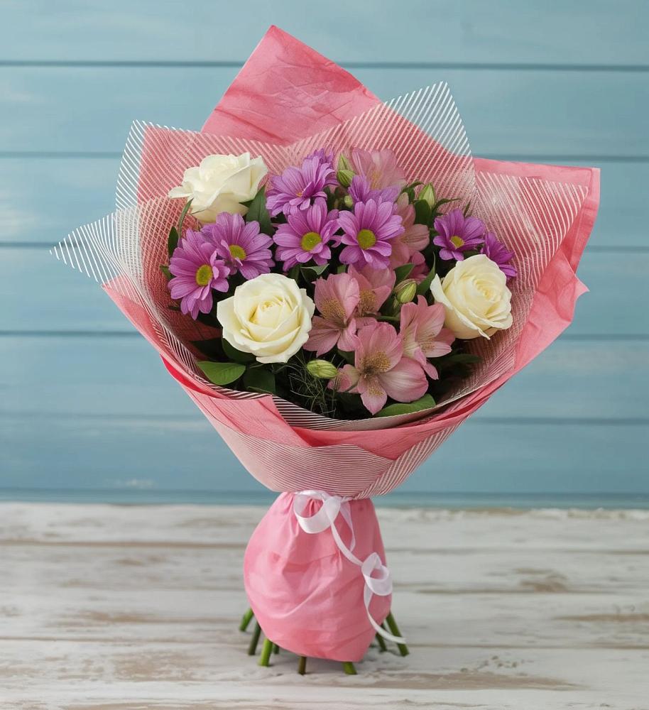 Букет цветов из: Герберы в Лимане Ставропольского края