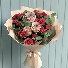 Букет цветов из:  Гвоздики и Розы в Лимане Ставропольского края