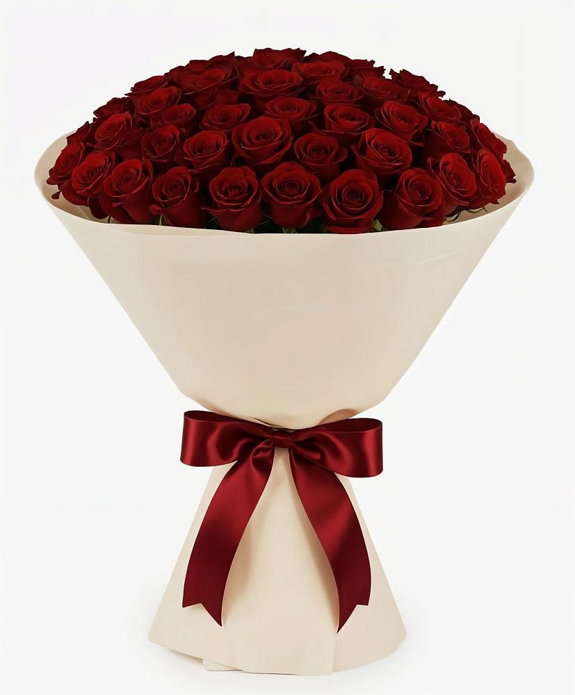 Букет 101 Бордовая роза Блэк Бакарра в Лимане Ставропольского края