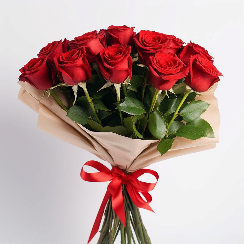 Букет 11 Красных роз Эдлесс Лав в Лимане Ставропольского края